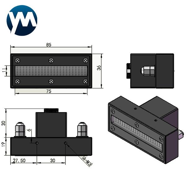 Đèn LED UV cho máy in Thiết bị đóng rắn 200W Đèn cực tím